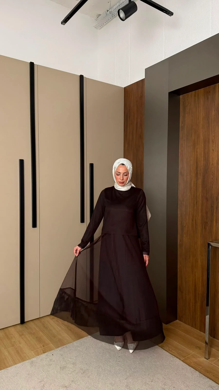 Adelina File Detaylı Elbise
