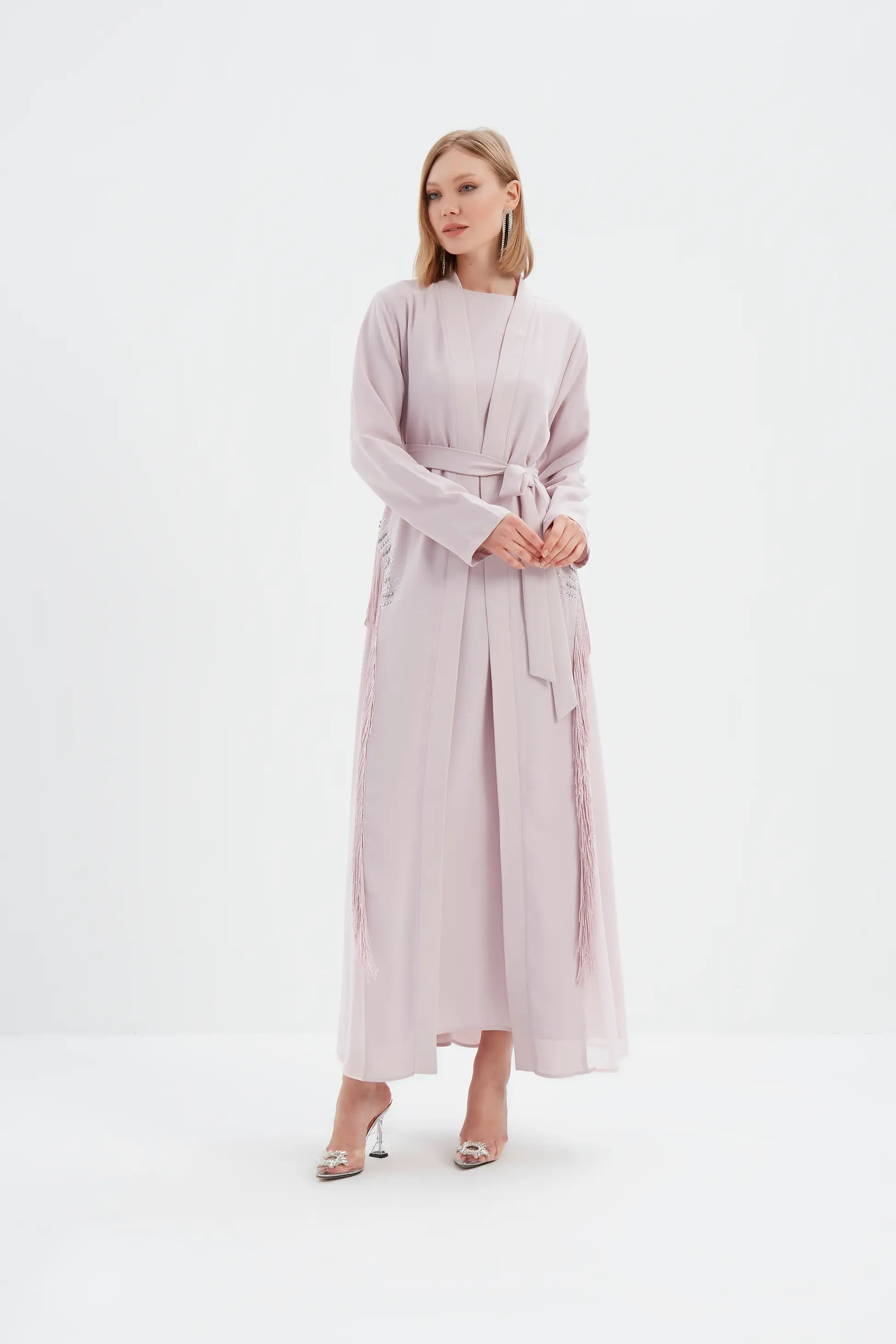 Sera Taş Detaylı Abaya