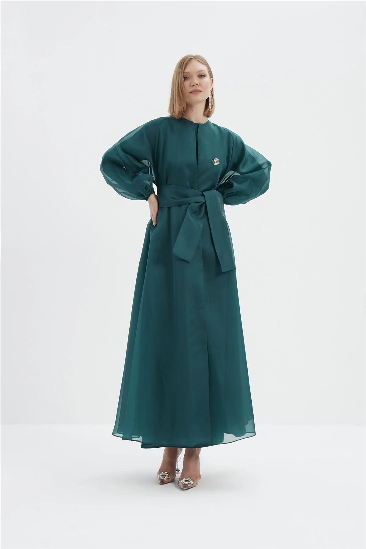 Aimee Broş Detaylı Abaya