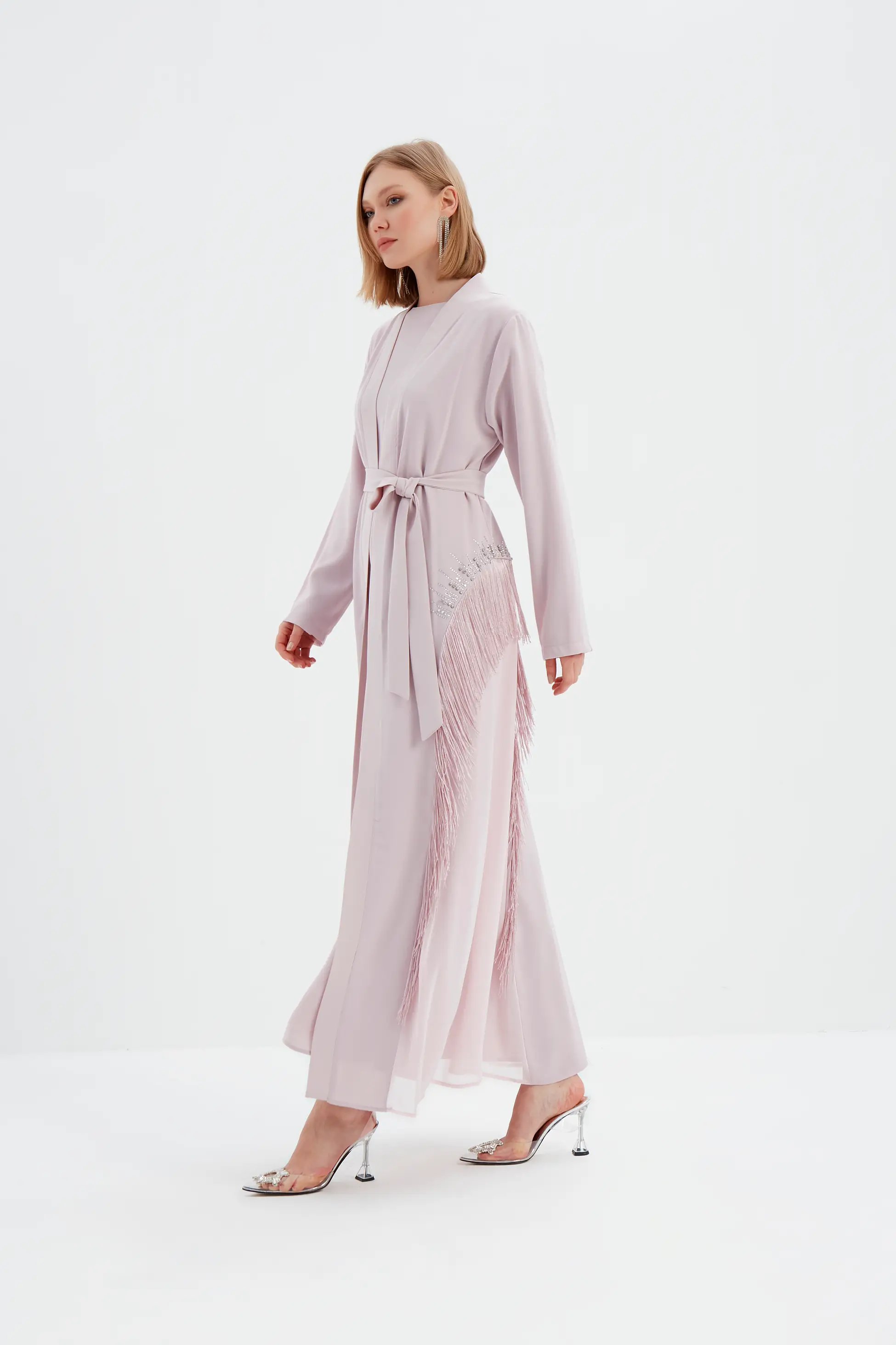 Sera Taş Detaylı Abaya