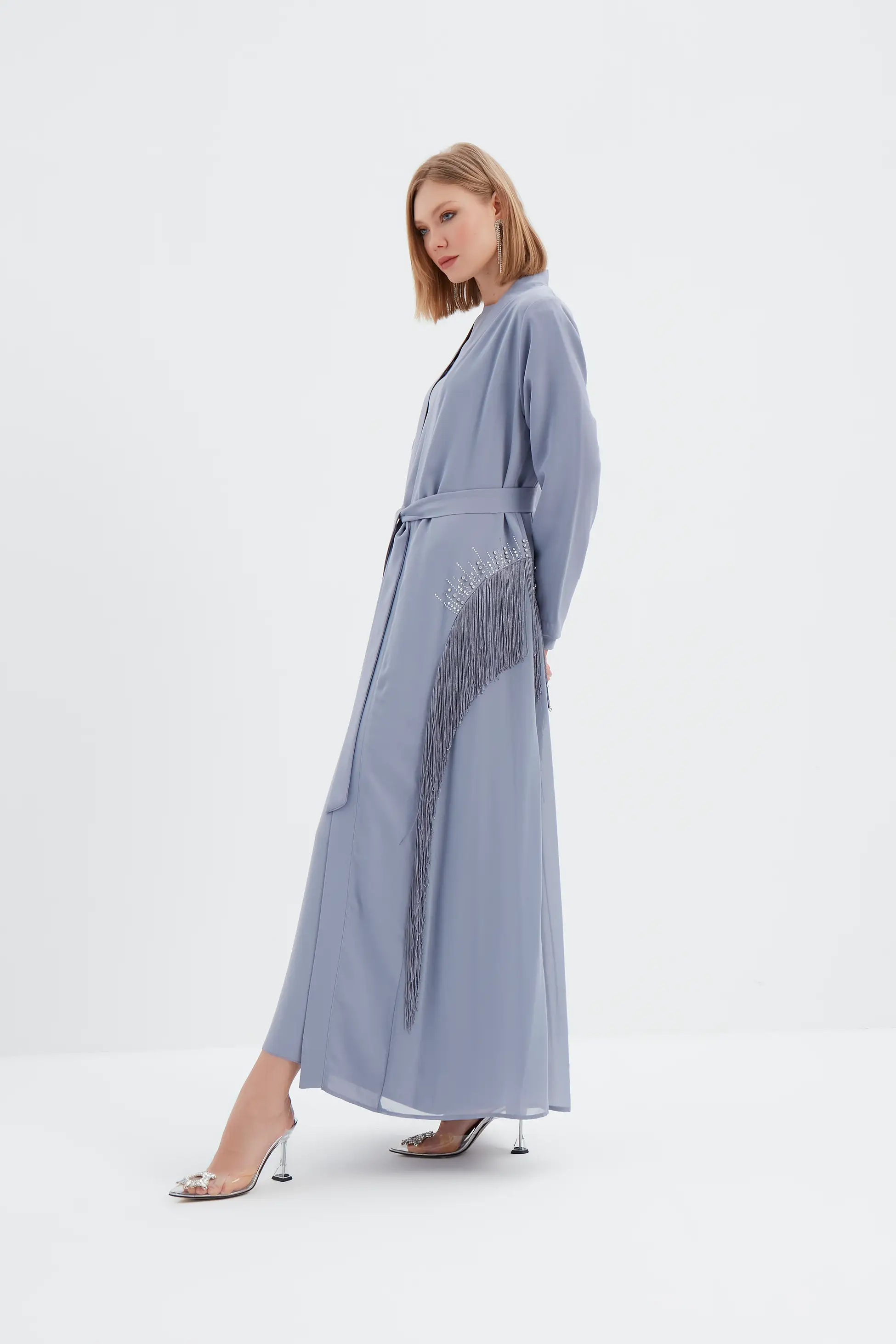 Sera Taş Detaylı Abaya