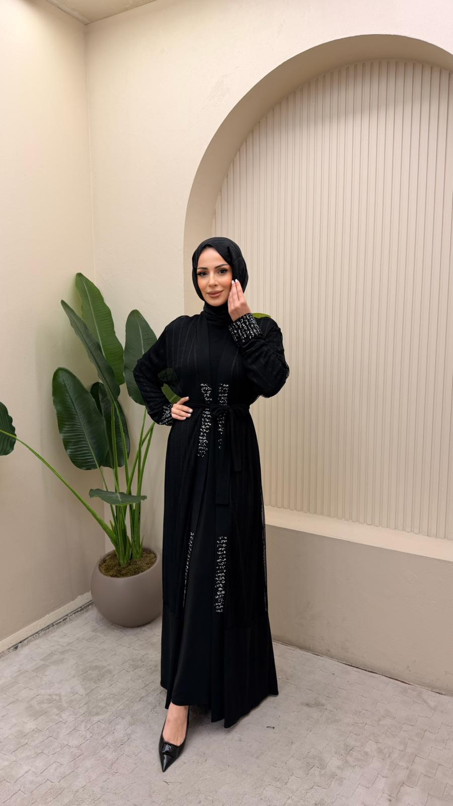 ŞERİT TAŞLI ABAYA
