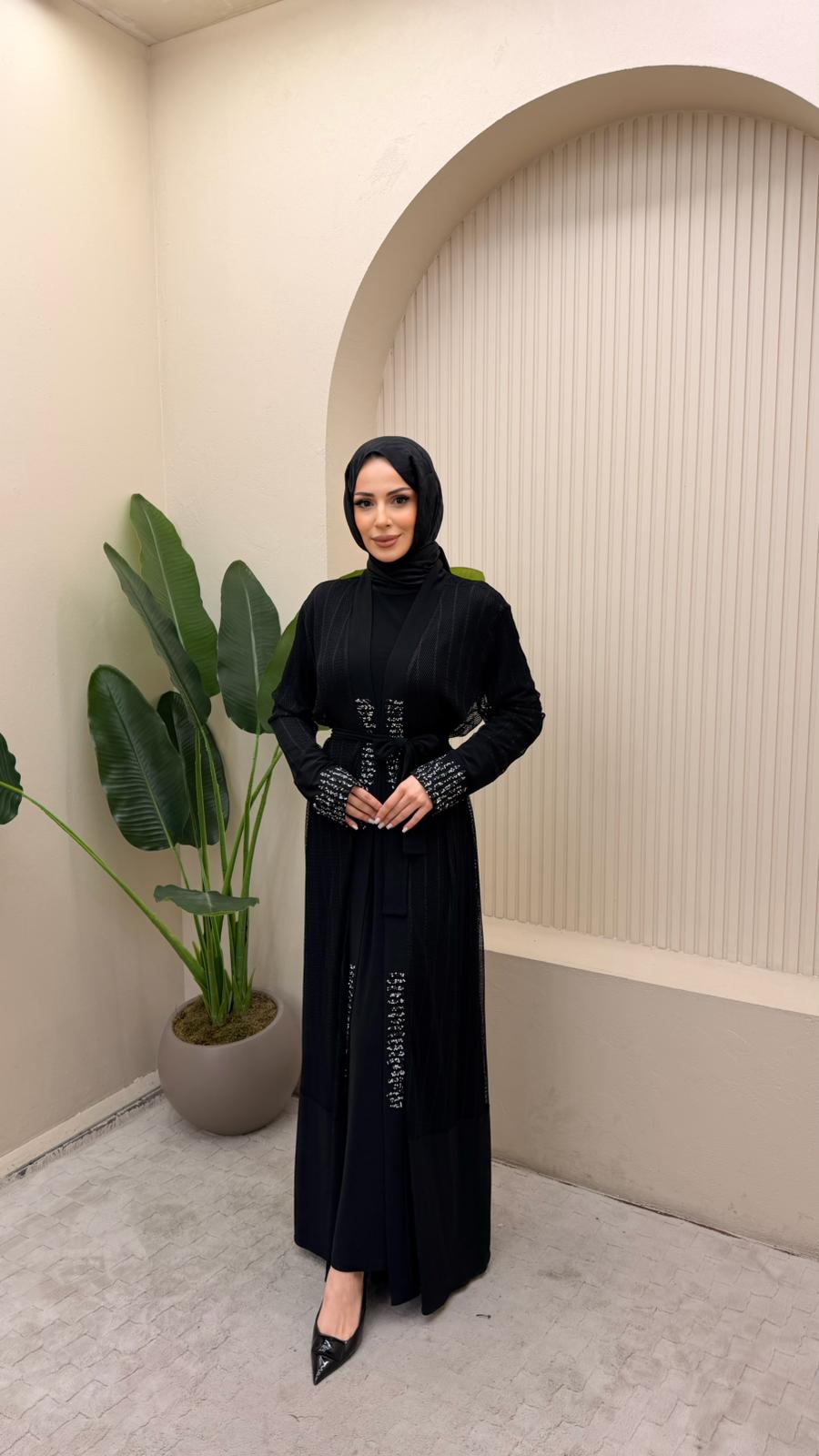 ŞERİT TAŞLI ABAYA