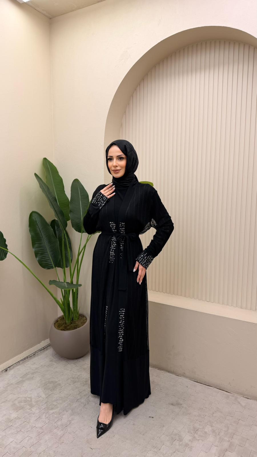 ŞERİT TAŞLI ABAYA