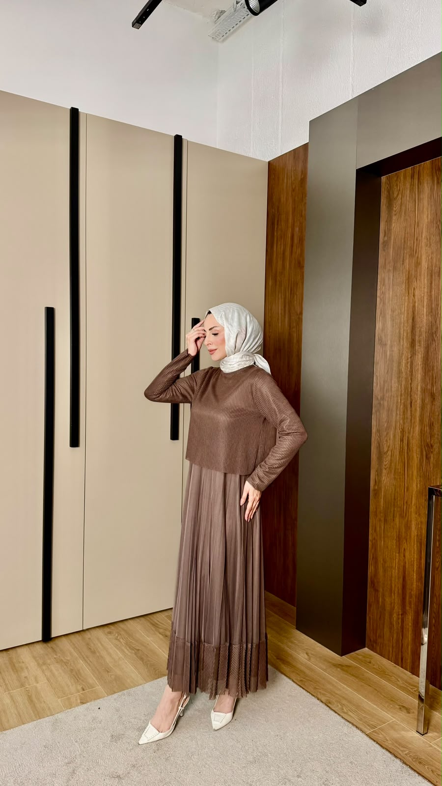 Adelina File Detaylı Elbise