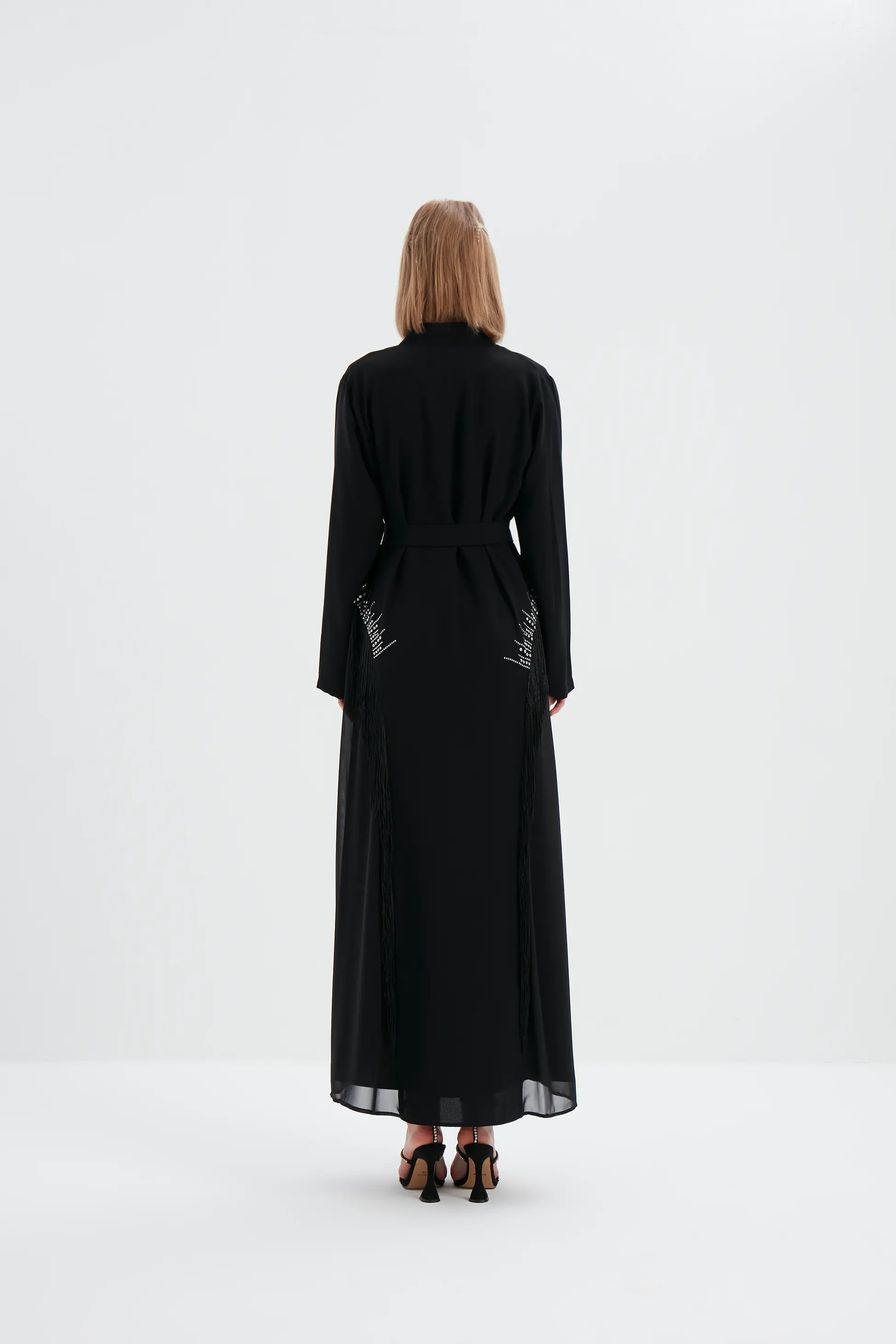 Sera Taş Detaylı Abaya