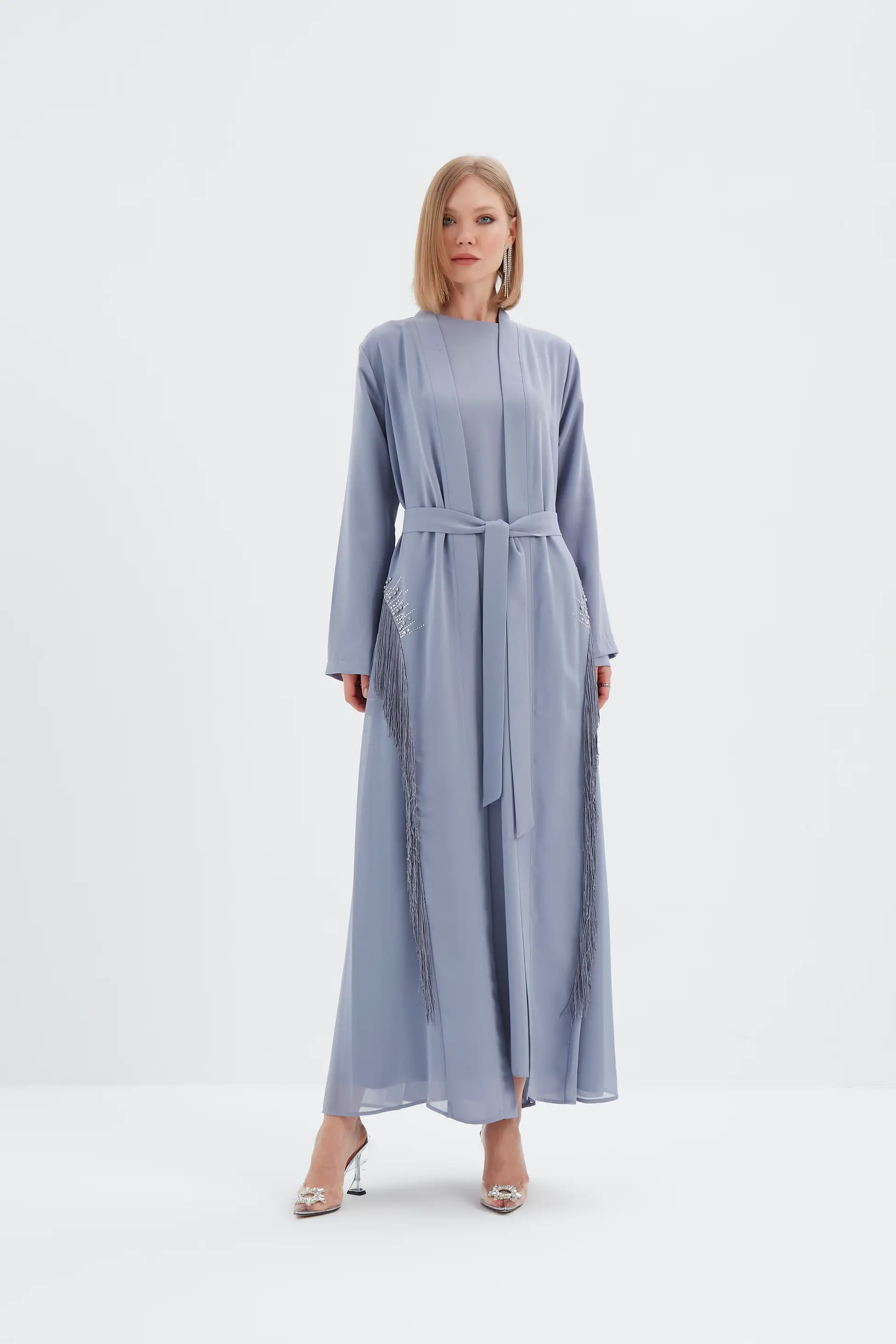 Sera Taş Detaylı Abaya