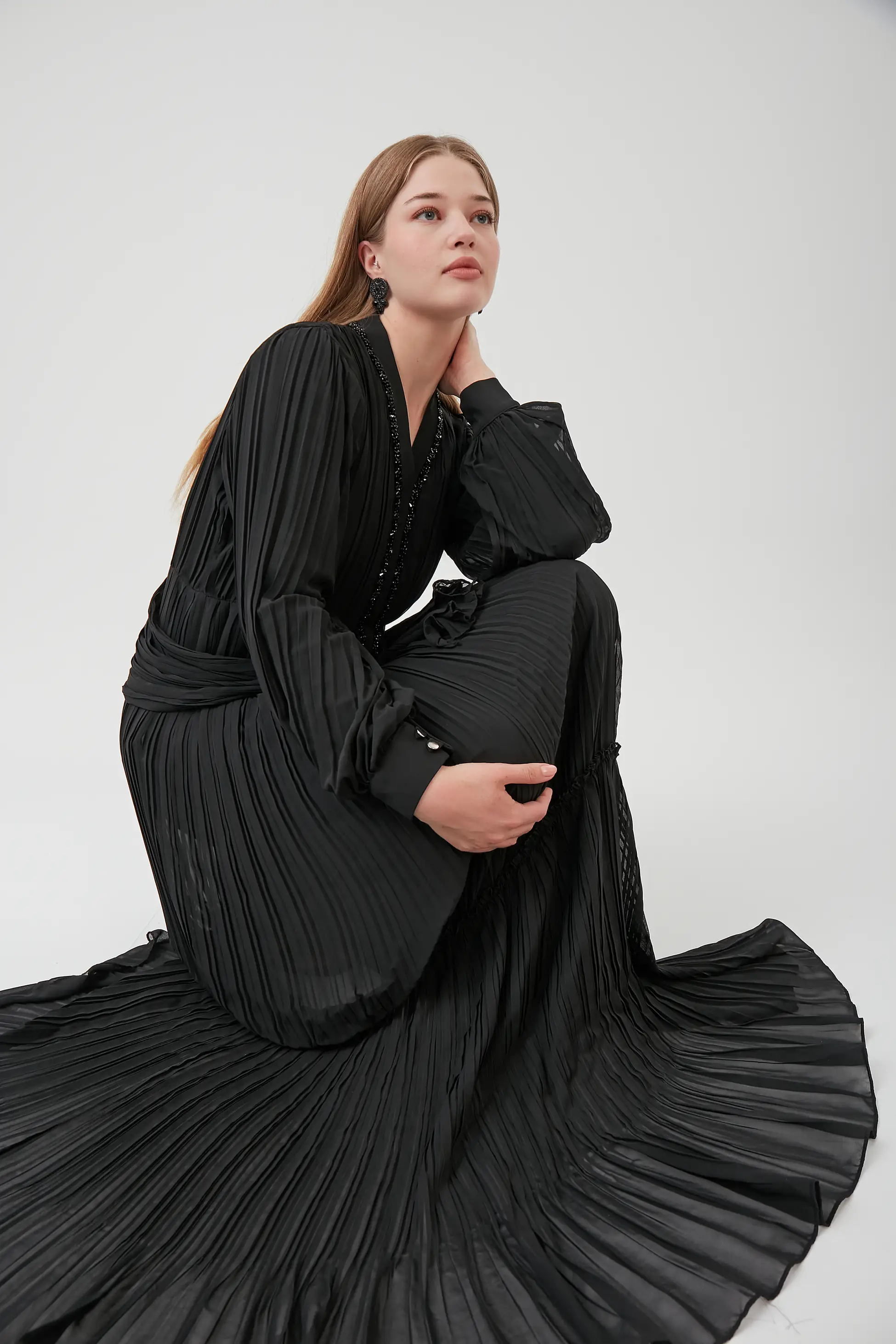 SHR MODEL TAŞLI PİLİSELİ ELBİSE