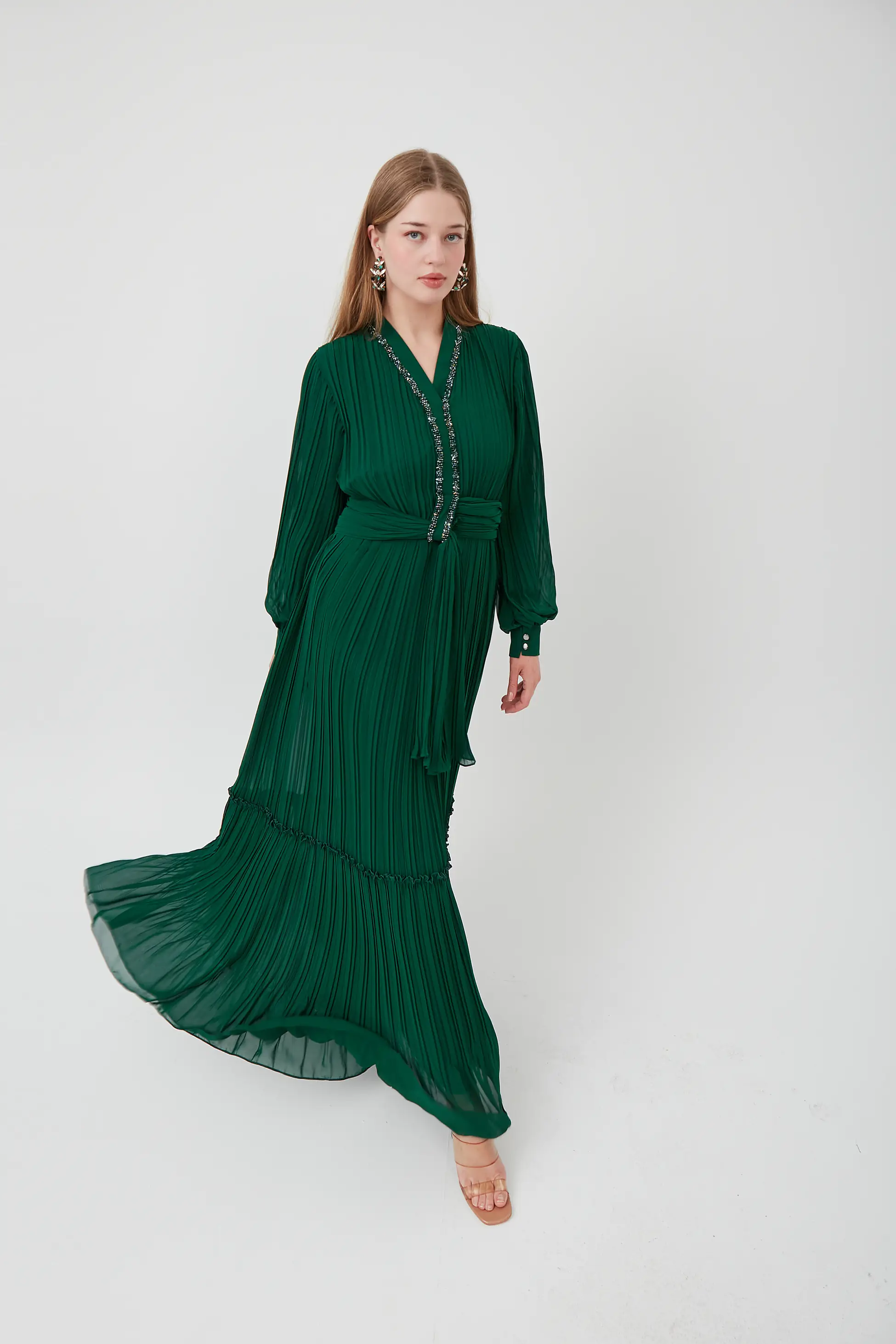 SHR MODEL TAŞLI PİLİSELİ ELBİSE
