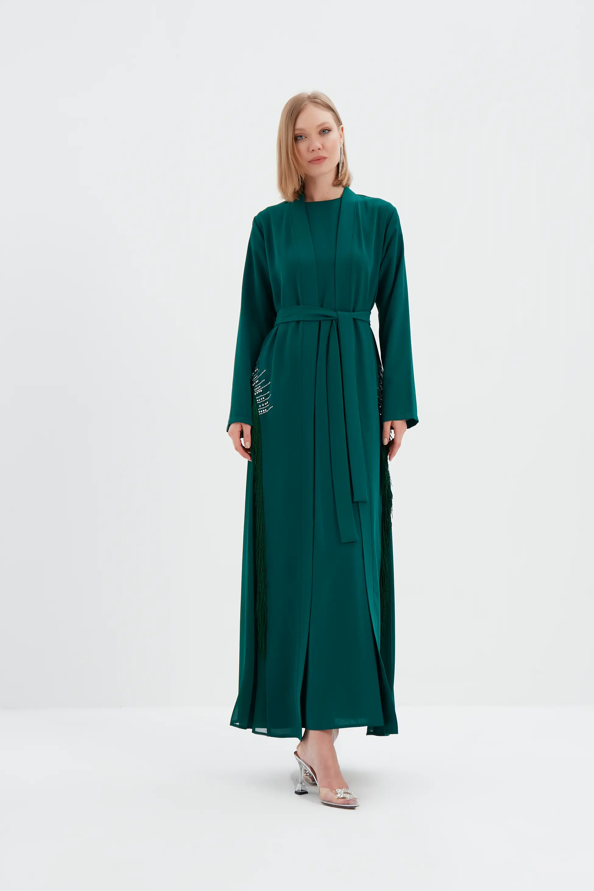 Sera Taş Detaylı Abaya