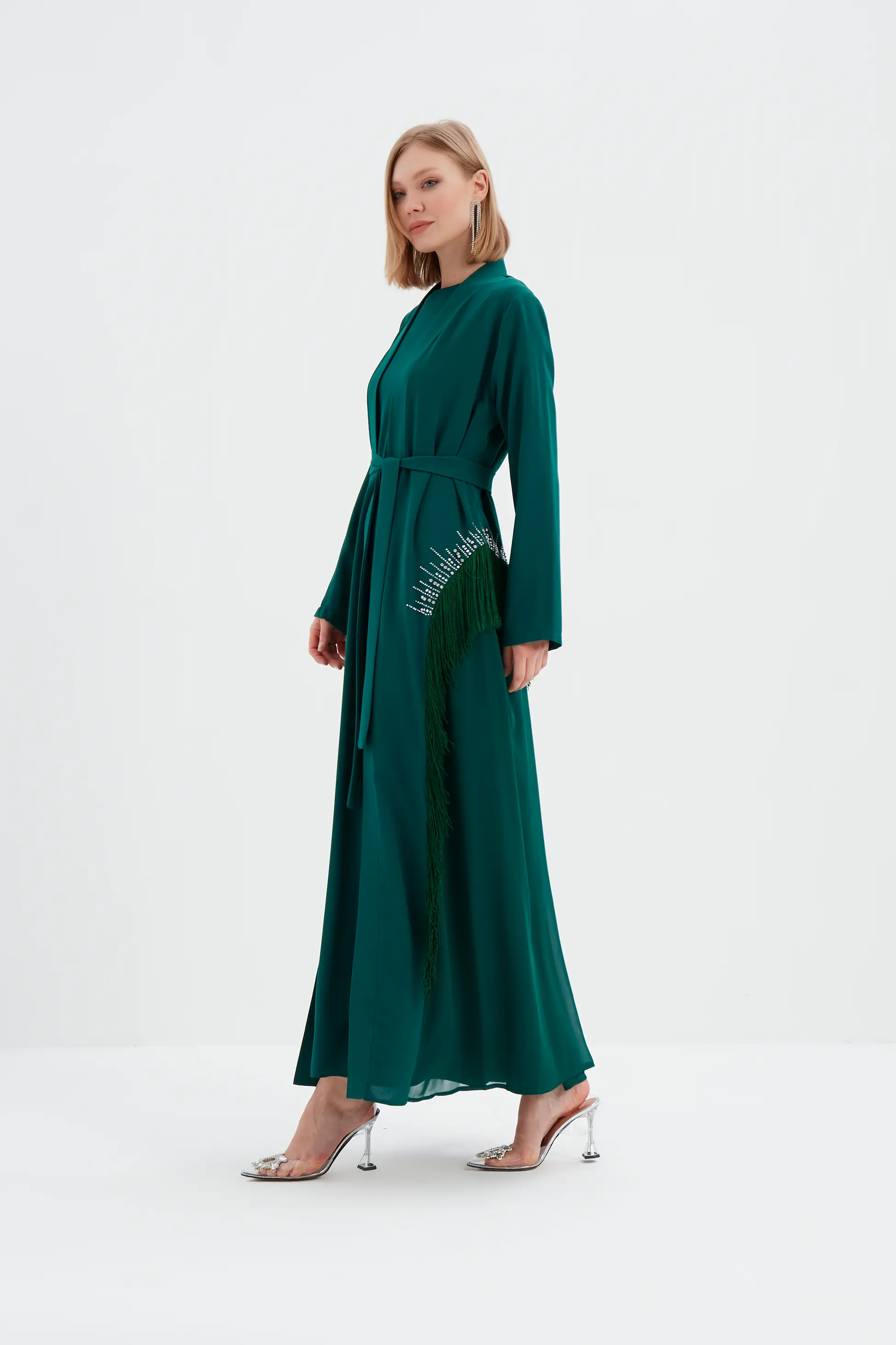 Sera Taş Detaylı Abaya